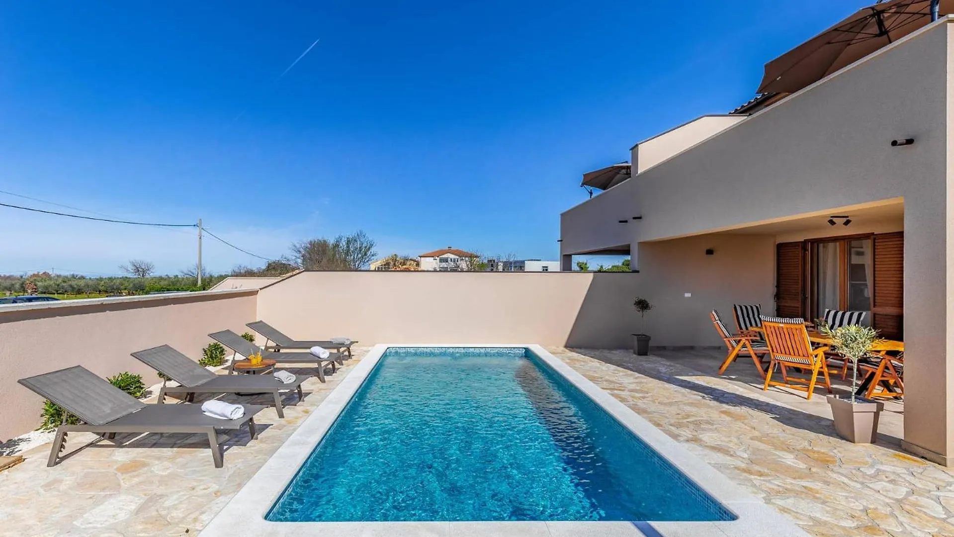 Stylish Villa Belaj With Pool, Sauna, Jacuzzi And Sea View By Wiibuk Vodnjan